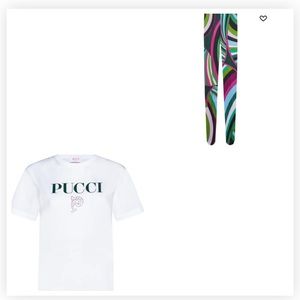 PUCCI tights n shirt set size small brand new with tags